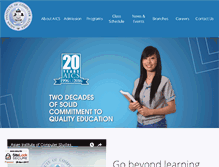 Tablet Screenshot of aics.edu.ph
